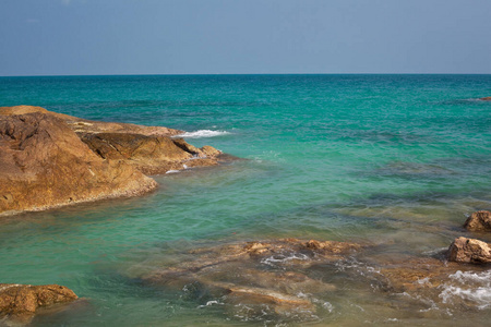 天堂 岩石 小山 泰国 天空 自然 海湾 波动 旅行 美丽的