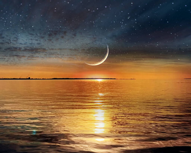 夏天 天堂 黎明 天空 反射 海洋 季节 傍晚 阳光 风景