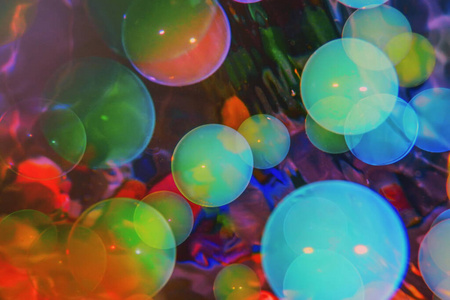 泡沫 彩虹 闪耀 气泡 反射 液体 圆圈 纹理 圣诞节 夏天