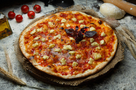 比萨店 素食主义者 橄榄 奶酪 美味的 自制 玛格丽塔 地中海
