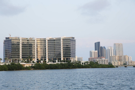 摩天大楼 佛罗里达州 城市 全景图 迈阿密 市中心 旅行