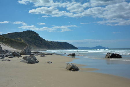 岩石 假日 海湾 波浪 海滩 海岸线 美丽的 天空 自然