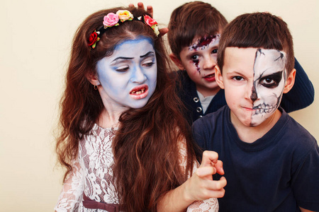 僵尸新娘僵尸启示录儿童概念.