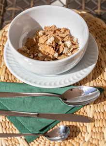 能量 燕麦片 桌子 脆的 早餐 食物 节食 酸奶 健康 粮食