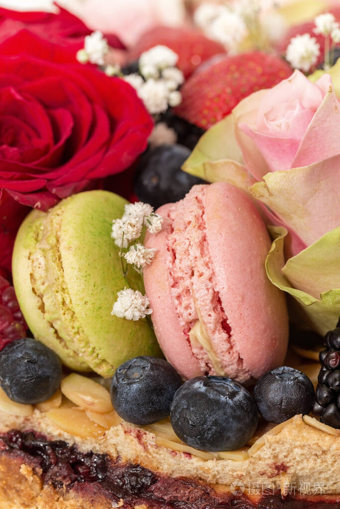 浆果 接待 香草 玫瑰 蛋糕 甜点 糕点 新娘 生日 水果