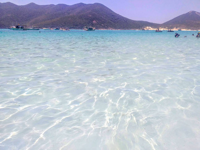 美丽的 自然 阳光 海景 夏天 波动 放松 热带 海湾 旅行