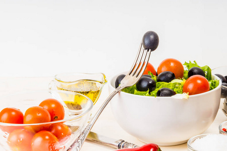 维生素 生菜 橄榄 小吃 沙拉 健康 营养 素食主义者 晚餐