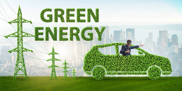 绿色能源与电动汽车图片
