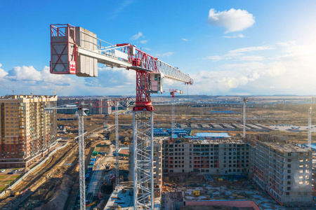 行业 高的 窗户 项目 天空 机器 城市 建筑 脚手架 混凝土