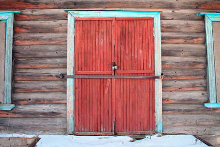 复古的 颜色 木材 外部 房子 窗口 建筑学 便秘 古老的