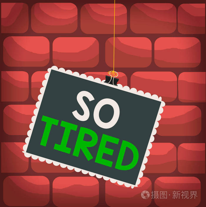 手写文字太累了概念意义上耗尽了体力和精力累到筋疲力尽邮票粘上了