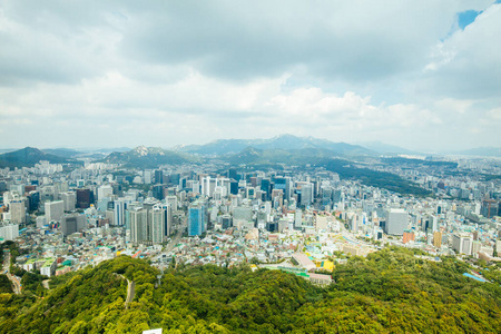 首尔南山塔景