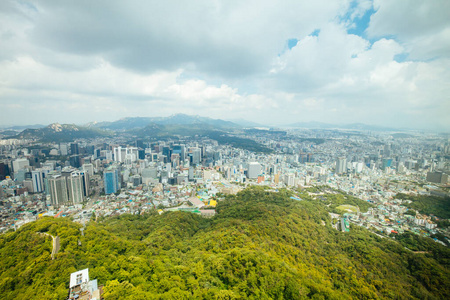 首尔南山塔景