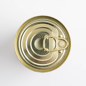 铝罐食品顶视图