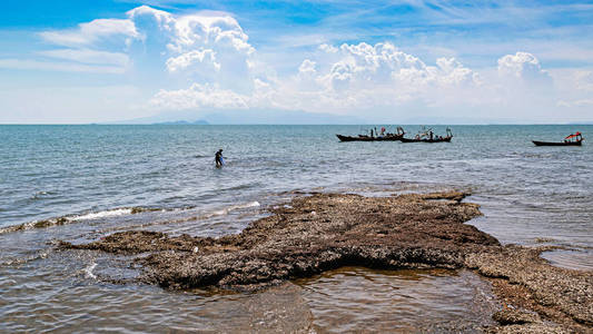 海岸 波动 天空 海洋 岩石 海岸线 夏天 旅行 自然 风景