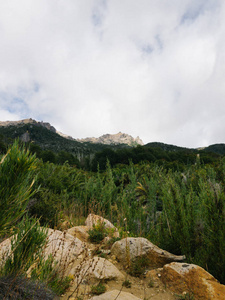 小山 美丽的 岩石 旅行 冒险 风景 夏天 徒步旅行 阿根廷