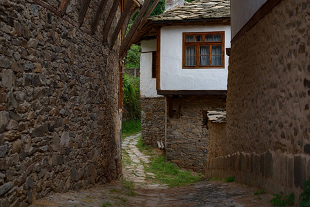 村庄 老年人 历史的 旗帜 保加利亚 建筑 木材 房屋 古老的