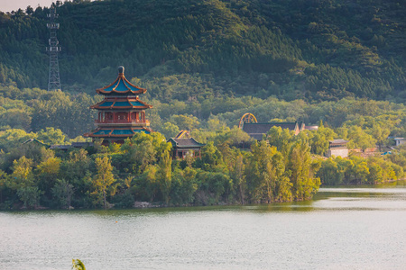 中国人 美丽的 西湖 地标 瓷器 佛教 旅游业 夏天 杭州