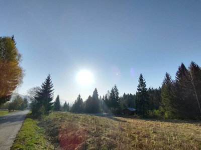 旅行 美丽的 夏天 小山 风景 自然 草地 季节 落下 公园