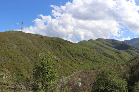 卡潘 旅游业 季节 全景图 春天 自然 全景 天空 风景