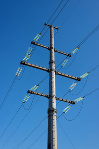 金属 效用 摄影 能量 塔架 网络 电缆 电压 高的 权力