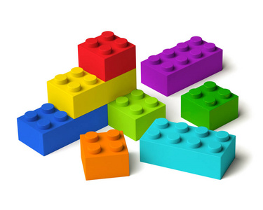 要素 建设 三维 建筑 活动 乐趣 进步 彩虹 塑料 儿童
