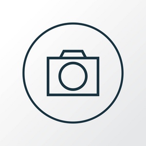 摄影器材图标线符号.独特的摄影风格.照片