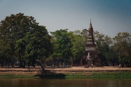 佛教徒 旅游业 泰语 历史的 目的地 过去的 旅行者 佛教