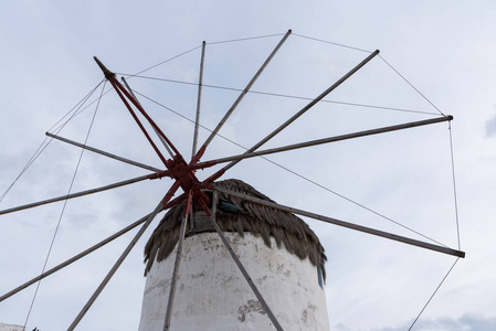 风车 希腊 文化 旅游 日落 希腊语 房子 欧罗巴 城市