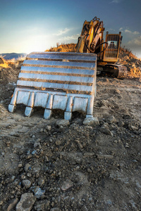 风景 挖掘 行业 行动 网站 挖掘机 土壤 重的 地球 机器