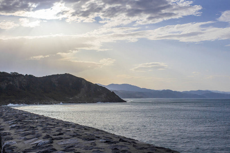 海景 海岸 海湾 自然 西班牙 旅行 海滩 傍晚 海岸线