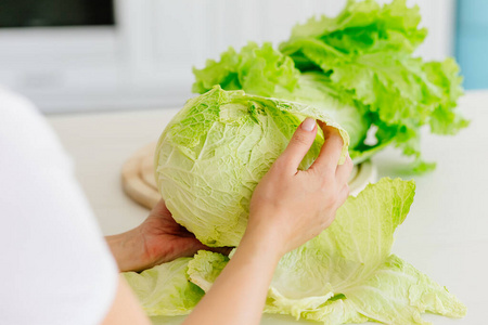 美味的 女孩 素食主义者 植物 食物 女人 营养 维生素