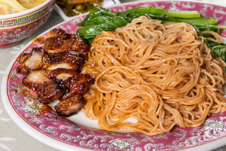 美味的 猪肉 瓷器 万坦 饺子 面条 中国人 午餐 美食家