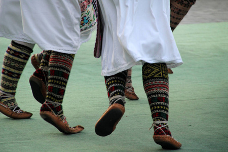 马其顿 女孩 塞尔维亚语 美丽的 纺织品 跳舞 连衣裙 美女