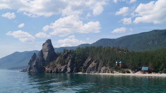 海滩 假期 旅游业 全景图 小山 夏天 场景 自然 假日