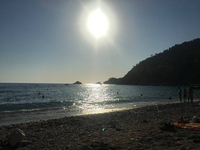 空气 阳光 夏天 海滩 风景 旅行 冲浪 反射 深的 场景