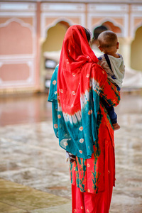文化 家庭 旅行 街道 衣服 旅游业 亚洲 女人 种族 斋浦尔