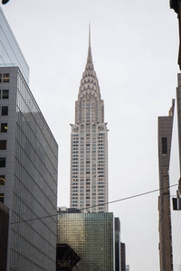 新的 联合 艺术 克莱斯勒 旅行 纽约 摩天大楼 地标 市中心