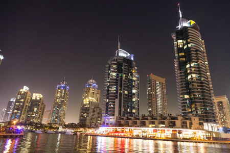 办公室 地标 反射 迪拜 大都市 城市景观 摩天大楼 市中心