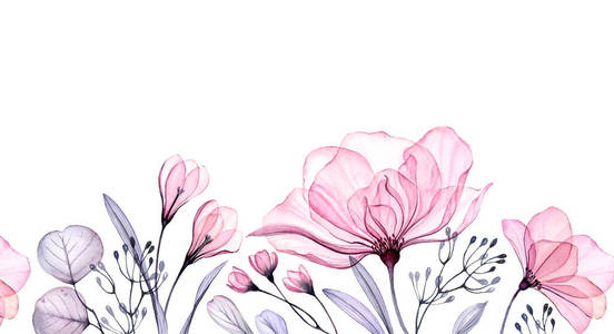 独立手绘婚礼设计植物插图,文具卡片印刷白色花边花绣补丁.