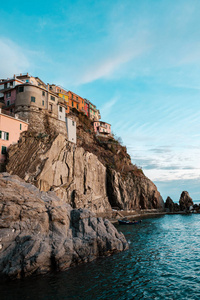 遗产 地标 美丽的 意大利 斯佩齐亚 村庄 海岸 欧洲 岩石