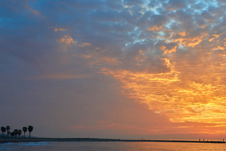 波动 天空 海滩 夏天 黄昏 全景图 天气 地中海 海岸