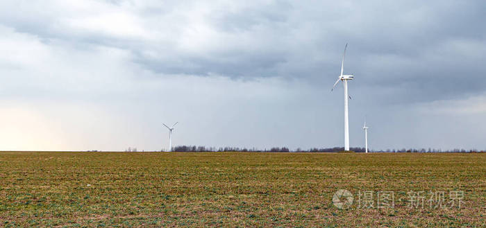 供给 领域 涡轮机 天线 农田 金属 风车 自然 天空 发电机