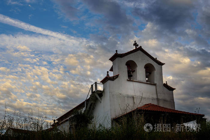 风景 天空 旅行 建筑 黄昏 教堂 村庄 日落 旅行者 葡萄牙