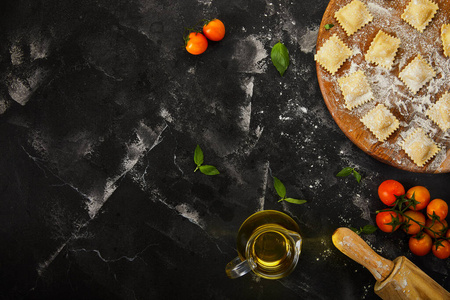 奶酪 馄饨 家禽 面粉 准备 制作 地中海 晚餐 面团 意大利语