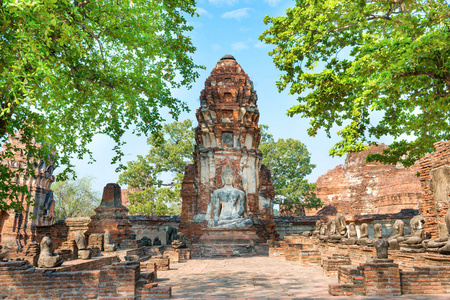 泰国 建筑学 城市 文化 寺庙 遗产 建筑 雕像 废墟 历史的