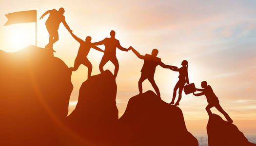 团队登山理念照片