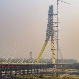 风景 高的 亚穆纳 混凝土 车辆 亚洲 地标 电缆 基础设施