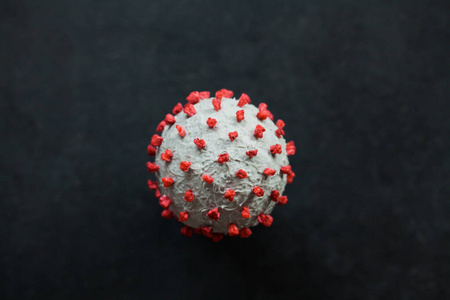 冠状病毒球体三维模型创意照片.照片