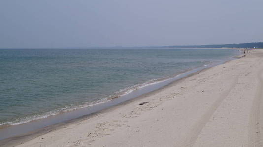 旅行 夏天 美丽的 海滩 旅游业 海岸 海岸线 波动 海洋